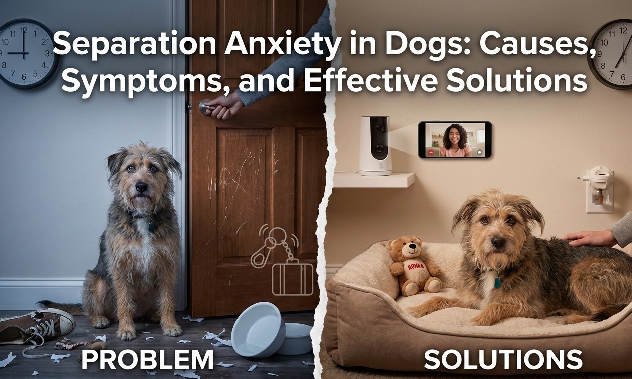 Separation Anxiety in Dogs: Causes, Symptoms, and Effective Solutions