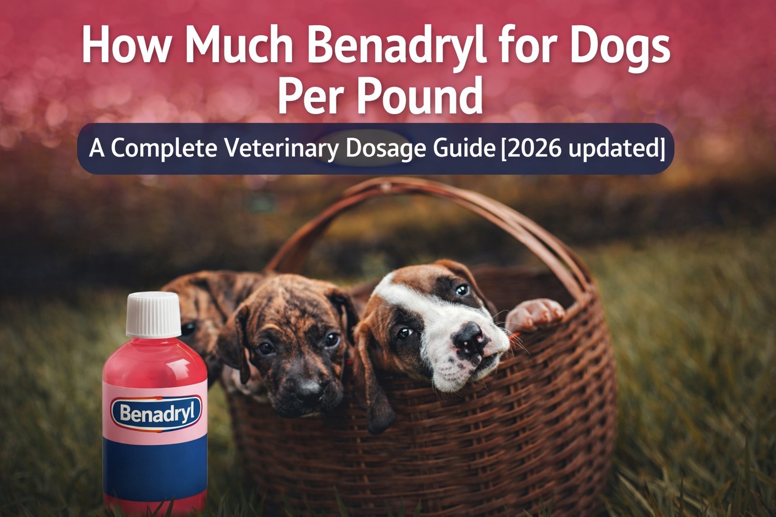 How Much Benadryl for Dogs Per Pound [2026]