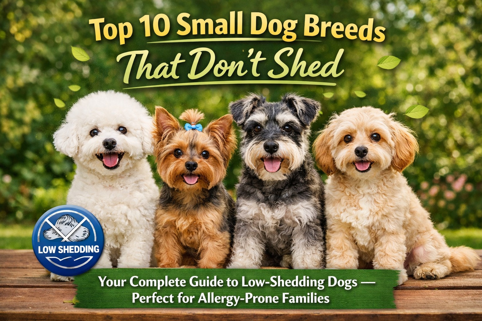 Top 10 small Dog Breeds That Don’t Shed